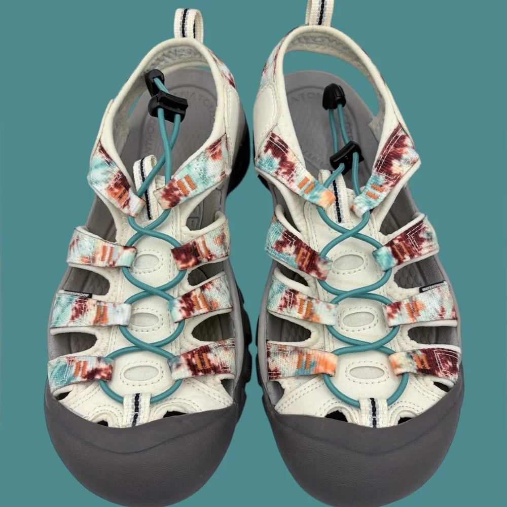 KEEN Womens Newport H2 Closed Toe Water Sandal B1026243 Drizzle/Porcelain Sz 8.5 - Picture 2 of 5